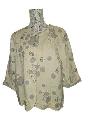 Polka Dots Artsy Printed Lightweight Jacket